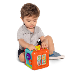 CUBO DIDACTICO FUN EDUCATIVO VARIAS ACTIVIDADES CALESITA - comprar online