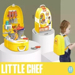 VALIJA MOCHILA JUEGO DE COCINA CON ACCESORIOS CHEF en internet