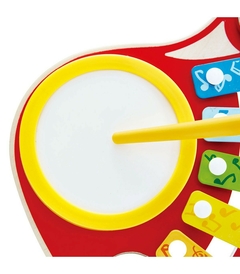 GUITARRA 6 EN 1 DE MADERA MUSICAL MONTESSORI HAPE - CIUDAD RAYUELA