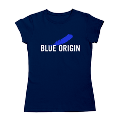 Camiseta Básica Unissex/Babylook - Blue origin - Logo - SPACE TODAY STORE