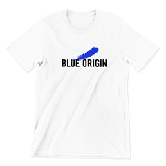 Camiseta Básica Unissex/Babylook - Blue origin - Logo