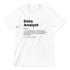 Camiseta - Data Analyst Dictionary na internet