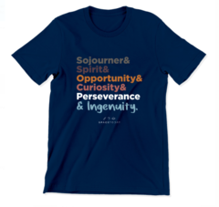 Camiseta Sojourner& Spirit& Opportunity& Curiosity& Perseverance & Ingenuity na internet