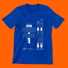 Camiseta Básica - Blueprint - Crew Dragon e Falcon 9