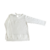 Remera Flamenco off white, con bordado central a tono