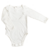 Body Alca off white,  de algodón con volado de puntilla de tul.