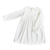 Vestido Alondra off white,  de algodón con encaje en pechera y volado en sisa.