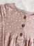 Body Boreales, de algodón con botones en pechera en rosa con off white