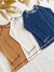 Variantes de la remera de algodón manga ranglan : off white, avellana, azul