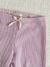 Calza Bacopa lila, de micropanal con lazo en de hilera en cintura