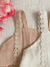 Blusa Posidonia rosa, de gasa de algodón con puntilla en breteles