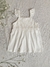 Fotoproducto del vestido Begonia bebé, de algodón con pechera bordada y volado en bretel