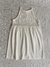 Fotoproducto del vestido Begonia, estilo halter de algodon con pechera bordada