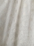 Detalle de la tela y forreria del vestido Orquídea off white