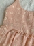 Detalle de la estampa del vestido Magnolia rosa