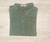 Camisa Uria verde, de gasa de algodón con cuello mao