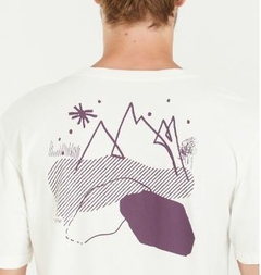 T-shirt estonada Redley - Mountain High off white - comprar online