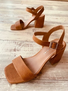 Sandalias con online taco cuadrado