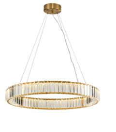 PENDENTE MANDALA LED DOURADO 60CM X 8CM 3000K 30W USINA IMPORTS UI20179/60DRCR