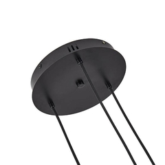 Imagem do PENDENTE LED PEAN REDONDO 3 X 9W 3000K Ø25CMx43CM PRETO NORDECOR 2519