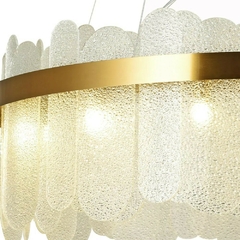 PENDENTE NEXIA DOURADO / TRANSPARENTE (D)80CM (A)28CM 14XG9 MAX 20W BELLA BC005 - comprar online