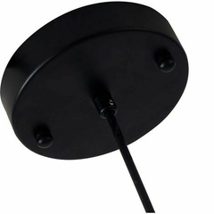 Pendente LED Ruzo 3000k 7w Ø20cm Metal Preto e Vidro Âmbar Nordecor 2793 na internet