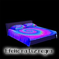 Kit Cama + Cortina Tie Dye 001 Fluorescente - loja online