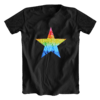 Camiseta Aplicação Tie Dye estrela - Preta - comprar online