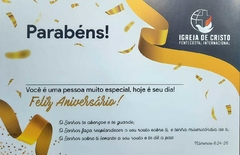 CARTÕES DE ANIVERSÁRIO - MEMBROS (Pacote com cem)