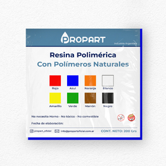 Resina Polimerica color x 200 grs. Azul x 2 - comprar online