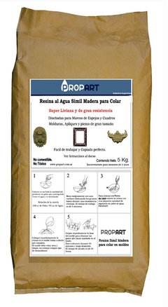 Resina Simil Madera al Agua para Colar en Moldes x 10 Kg - comprar online