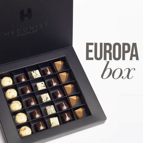 Europa Black Box - Bombones de Chocolate Belga