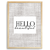 Quadro textil hello