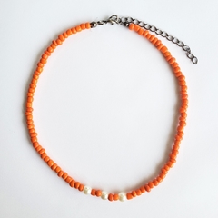 Choker Miçangas - Laranja - comprar online