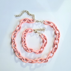 Choker e Pulseira Correntaria Colors - loja online