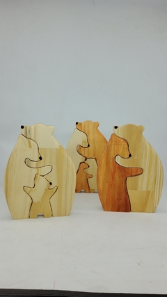 Familia de 5 osos - Wood Look Argentina 