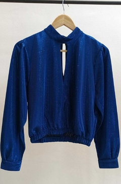Blusa NIGHTFLYER (Brillos Azul ) - comprar online