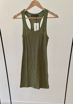 Vestido Corto Juliette (verde militar)