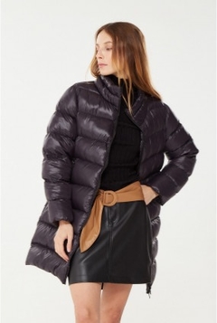 Campera larga DUBLIN (negro) - MaryCruz