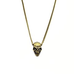 Colar Metal Skull Gold - comprar online