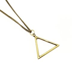 Colar Triangle Metal Gold