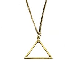 Colar Triangle Metal Gold - comprar online