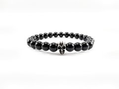 Pulseira Caveira Onix Silver - comprar online