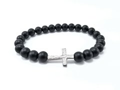 Pulseira Cruz Matte Onix