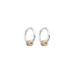 ARGOLLAS THREE METAL DE PLATA 925 - Fina Joyas