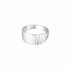 ANILLO LINES VERTICAL DE PLATA 925