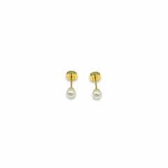 ABRIDORES PERLA 4MM DE ORO 18K