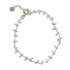 PULSERA HANGY WHITE DE ACERO BLANCO