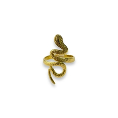 ANILLO SNAKE GOLD DE ACERO DORADO