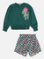 Conjunto Infantil Menina com Blusão e Shorts XADREZ COLORIDO - Momi - comprar online